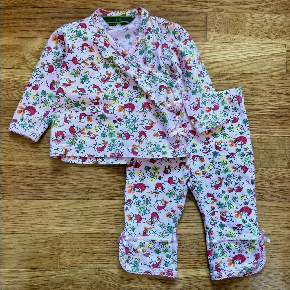Oilily matching PJ set! Size 3-6 mo.